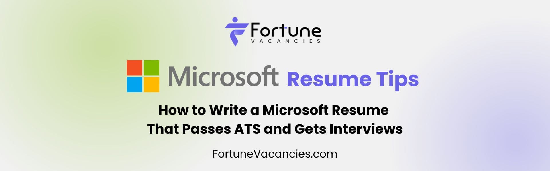 How to Write a Microsoft Resume That Passes ATS and Gets Interviews 2026